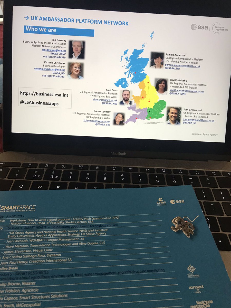 MrsCBids's tweet photo. Day 3 @ESAbusinessapps #smartspace2019 highlights what ESA wants from your proposals. Contact your National or Regional Ambassador for specific advice and guidance on your proposition. It’s our job to maximise your potential! https://t.co/rMISLdVzTm #startyourconversation https://t.co/jgEf1MRXfu