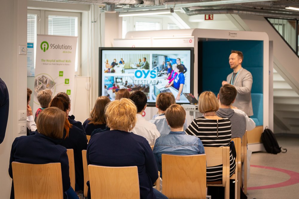inDemandHealth's tweet photo. Good vibes during the kick-off meeting in Oulu - where healthcare professionals from Oulu University Hospital and #DigitalHealth companies met. Let's co-creation start! https://t.co/B9FA8nA37W