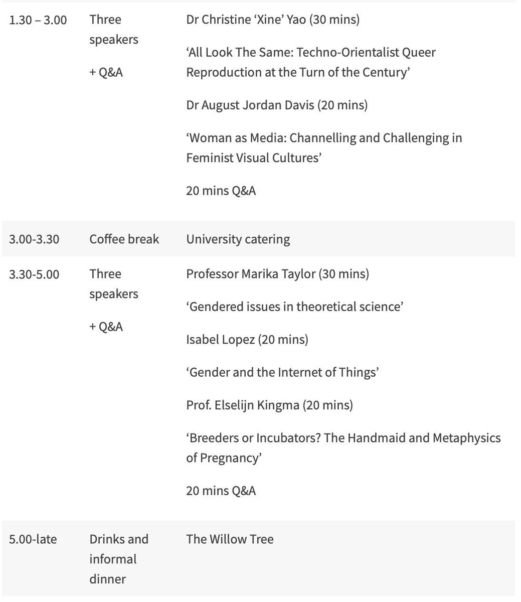 All geared up for today's 'Technologies of Gender' symposium at @winchesterart (Lecture Theatre A)! There will be live tweeting from @wsagmmm, and the event hashtag #GenderTech19. More info here: wsagmm.wordpress.com/gmm-symposium/…