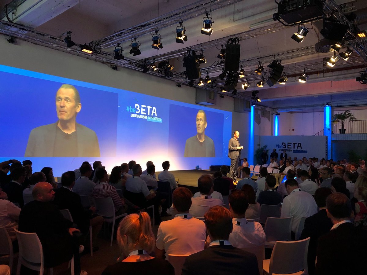 BdzvPresse's tweet photo. Los geht’s bei #beBETA mit der Keynote von BDZV-Präsident Döpfner: „Das ist für die #Zeitungen die wichtigste Veranstaltung des Jahres. Denn hier wird die Zukunft verhandelt.“ https://t.co/JzcBY9B8Mh