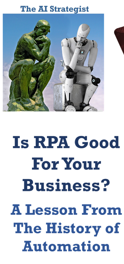 SwissCognitive's tweet image. RPA is about using #VirtualRobots to do knowledge work by mimicking humans, with similar processes &amp; tools.
Here are some #RPA guidelines derived from history of #automation.
@IPsoft #AI #robotics #DigitalTransformation
bit.ly/GB-RPAvsBPA