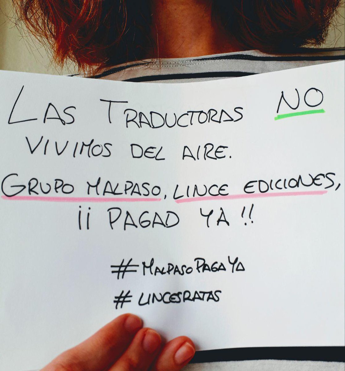 HyggeLS's tweet photo. @mar_illescas @MalpasoyCia @LinceEdic Yo también me uno a mis compañeras. Es una vergüenza. #MalpasoPagaYa #LincesRatas https://t.co/TvzXSpUI6I