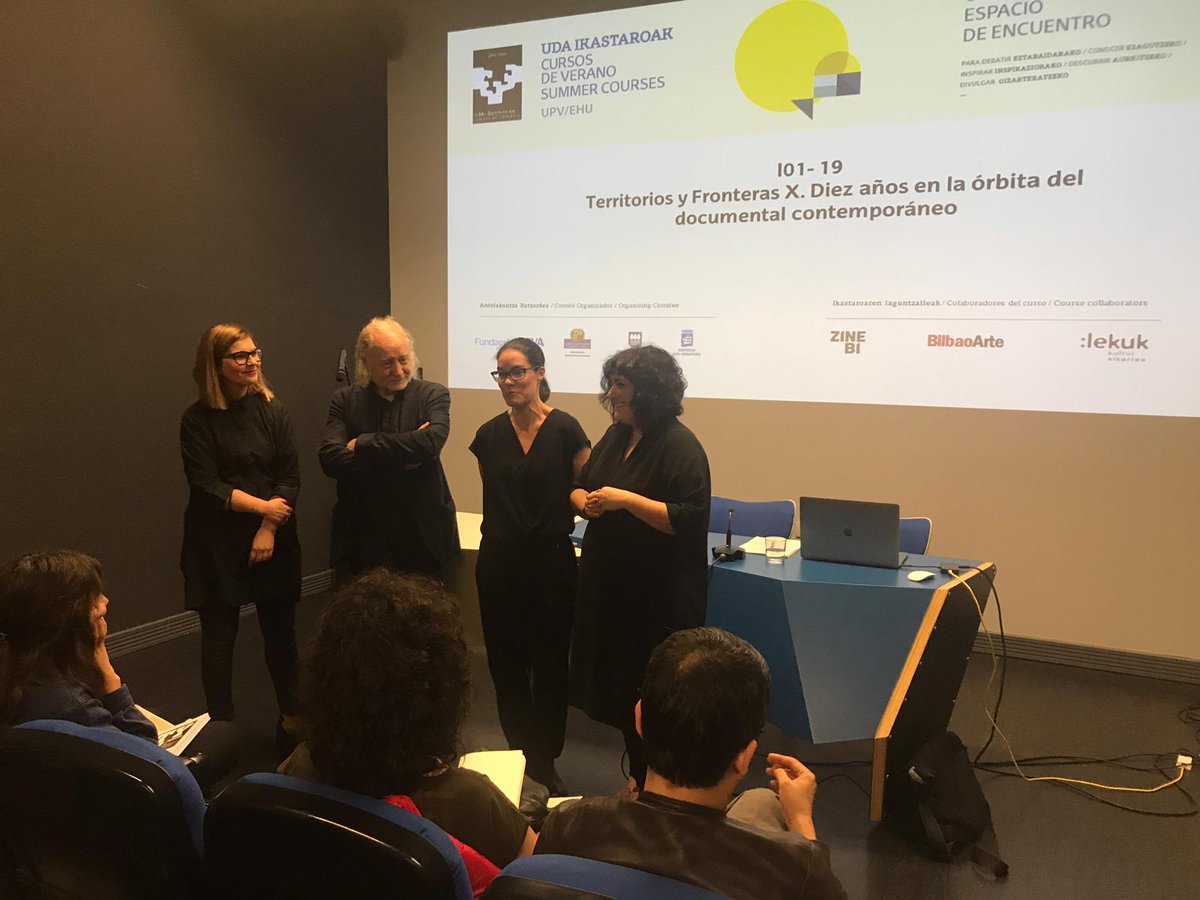 uik_eus's tweet photo. Abian #tyfster jarduerak! 10 urte dokumental garaikidearen orbitan. 
Ya están en marcha las jornadas @infoTYF . 3 días de reflexiones y debate sobre Cine Documental Contemporáneo en @BilbaoArte 
#uikTopagunea https://t.co/NkuKlTFrMW