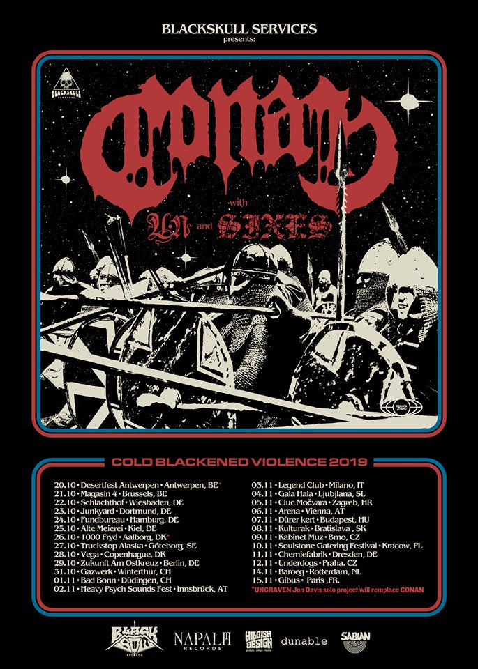 GhostCultMag's tweet photo. TOUR DATES: @HailConan Books New European Tour Dates with Un and @SIXESDOOM (@NapalmRecords) https://t.co/ZD62vcdrrt https://t.co/IwRbGaToSp