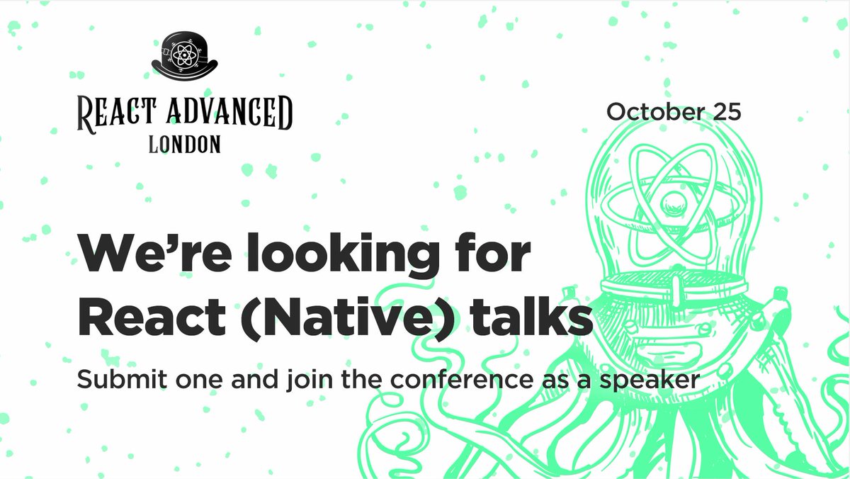 Our CFP is officially open. 📭

Submit a talk today, and join the ranks of #ReactAdvanced speakers: buff.ly/2VXFqkG
