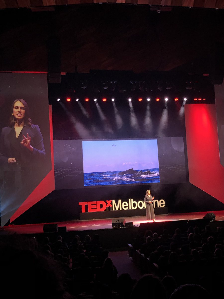 StephanieWeiser's tweet photo. Amazing work @VanessaPirotta 🐳 @TEDxMelbourne https://t.co/N9X08zOEOh