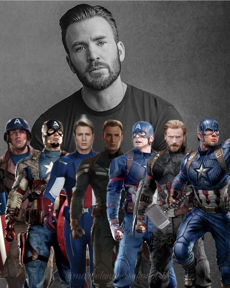 じきどらむ キャプテンアメリカ歴代スーツと クリスエヴァンスの詰め合わせ好き キャプテンアメリカ クリスエヴァンス T Co Stiffqidio Twitter