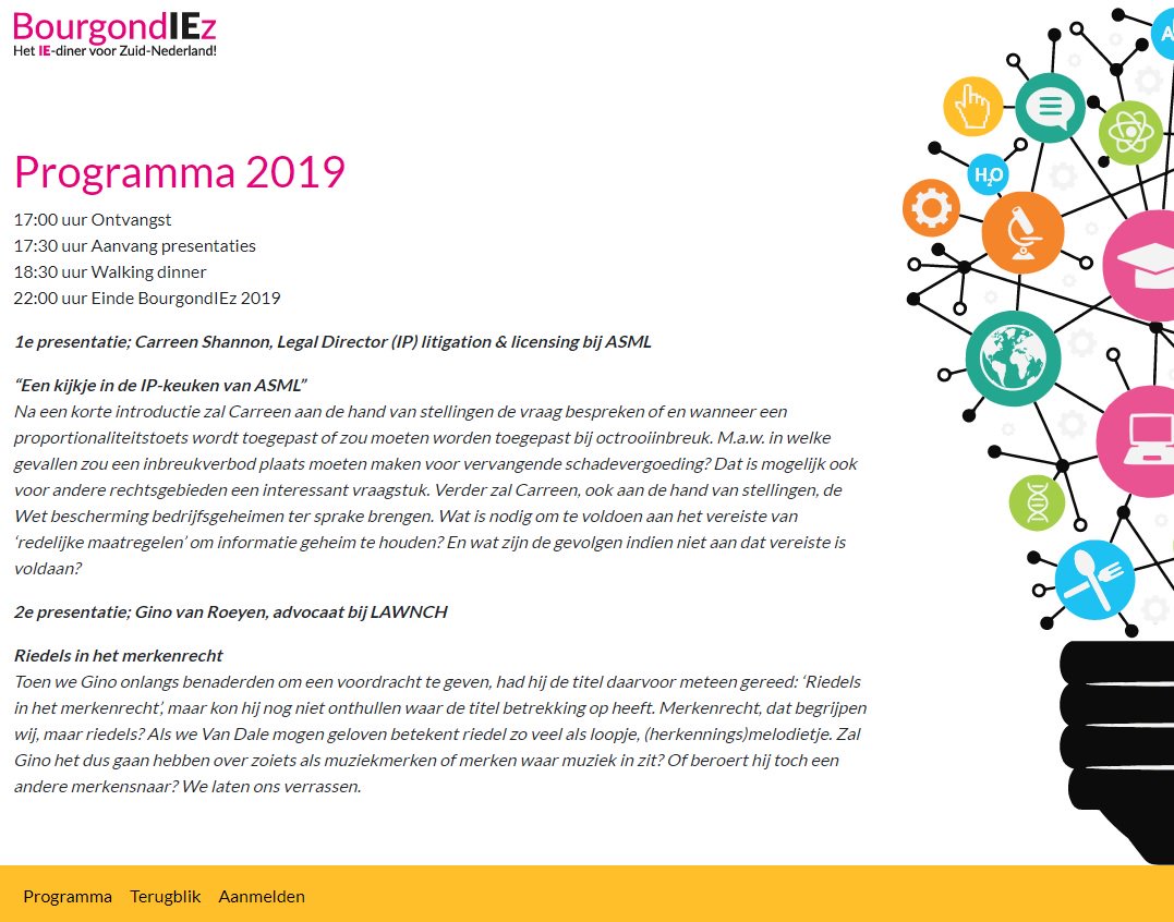 Het programma van #bourgondiez2019 is zojuist bekendgemaakt. Het belooft een zeer interessante en smakelijke avond te worden. Meld je snel aan op bourgondiez.nl/aanmelden/ #bourgondiez  #IEdinervanhetZuiden