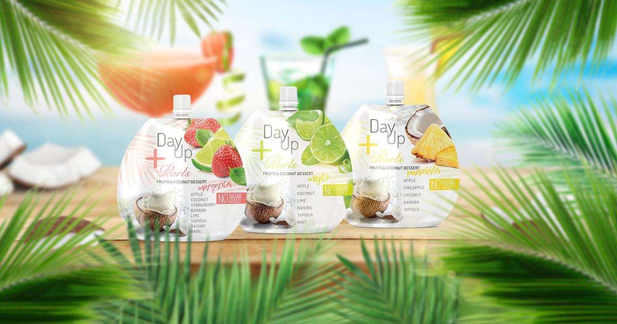 dayupeu's tweet photo. Do you feel the summer vibes? Let's check our @dayup Pearls desserts inspired by summer drinks: Pina Colada, Mojito and Margarita. #DayUp #notricks #cleanlabel #Summer2019 #healthydessert #nosugaradded #vegandessert #Vegan https://t.co/zuIhAsDY87