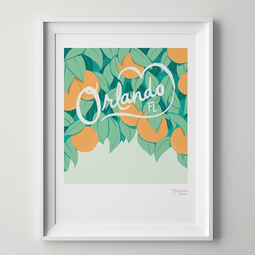 stebby333's tweet photo. My shop now has Orlando, FL prints! Show some love to the City Beautiful 🥰 #orlandocity  #art #illustration #etsy https://t.co/5pQuLSY9Yg