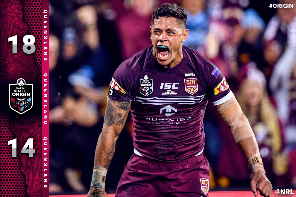NRL's tweet image. Queensland win! 

#Origin