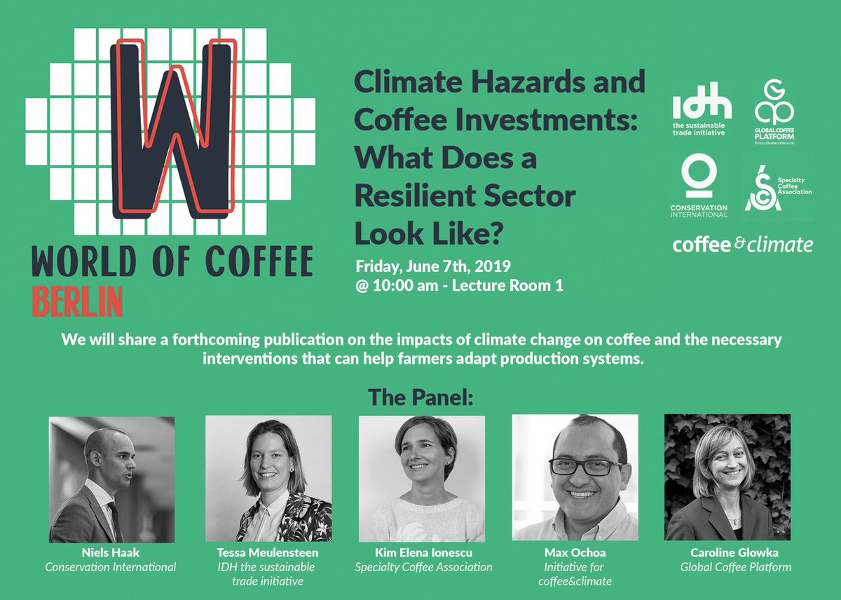 IDHTrade's tweet photo. This week at the #WOCBerlin experts from the #coffee industry come together. IDH's Tessa Meulensteen joins the panel on transiting to a more resilient production systems in the face of climate change + the finance &amp; investment opportunities. More info: https://t.co/Yz88RmBj8Q https://t.co/BypiwCugrs