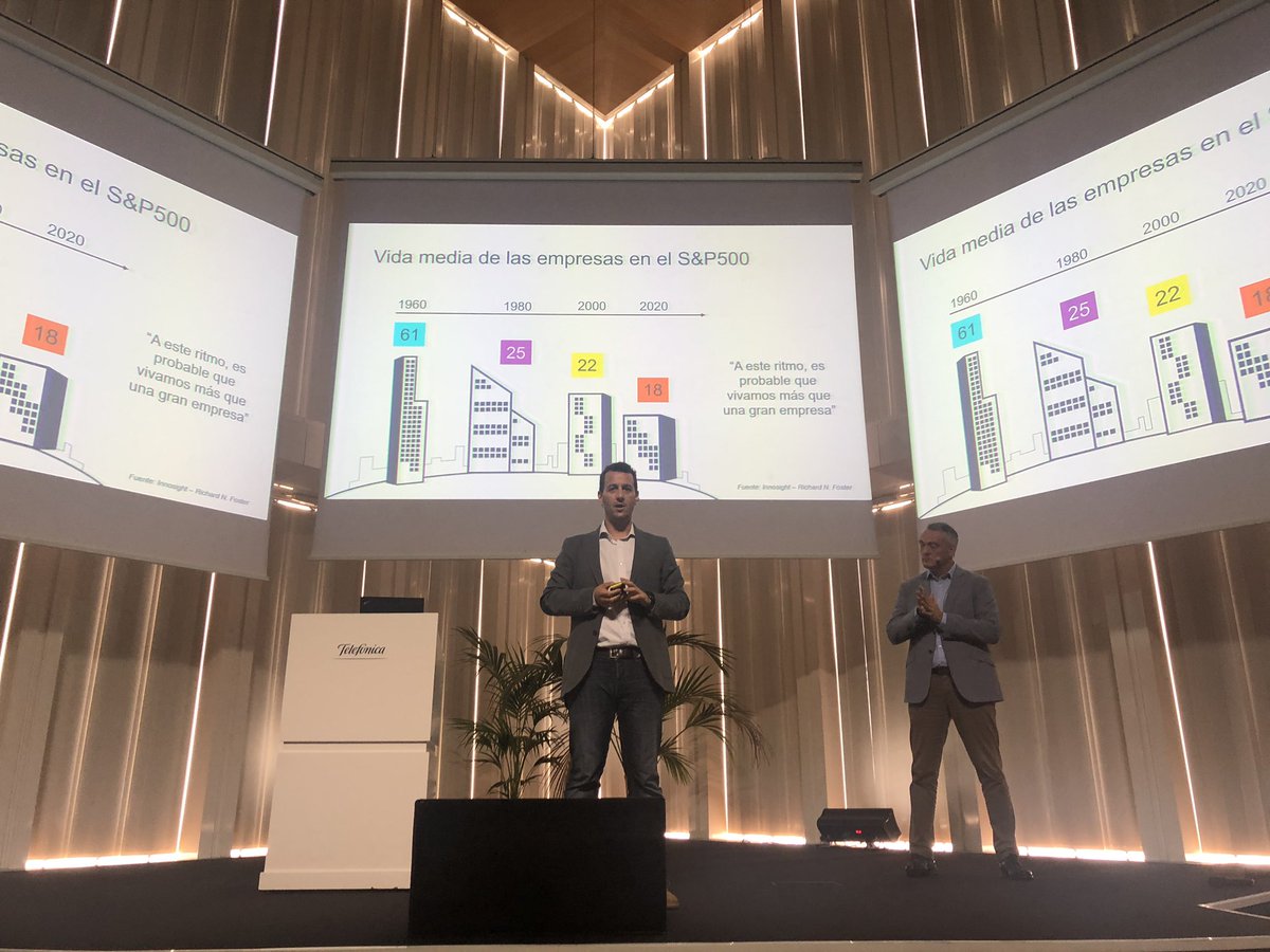 IngensNetworks's tweet photo. Nos hablan con hechos de la #Transformacion_digital, ejemplos como duración de empresas y cambios radicales del mercado así como la incorporación de facto de la tecnologia en todas las direcciones de empresas y negocios @Telefonica @eglezcaso @diegorh #flexweek https://t.co/zqeL2NkPzO