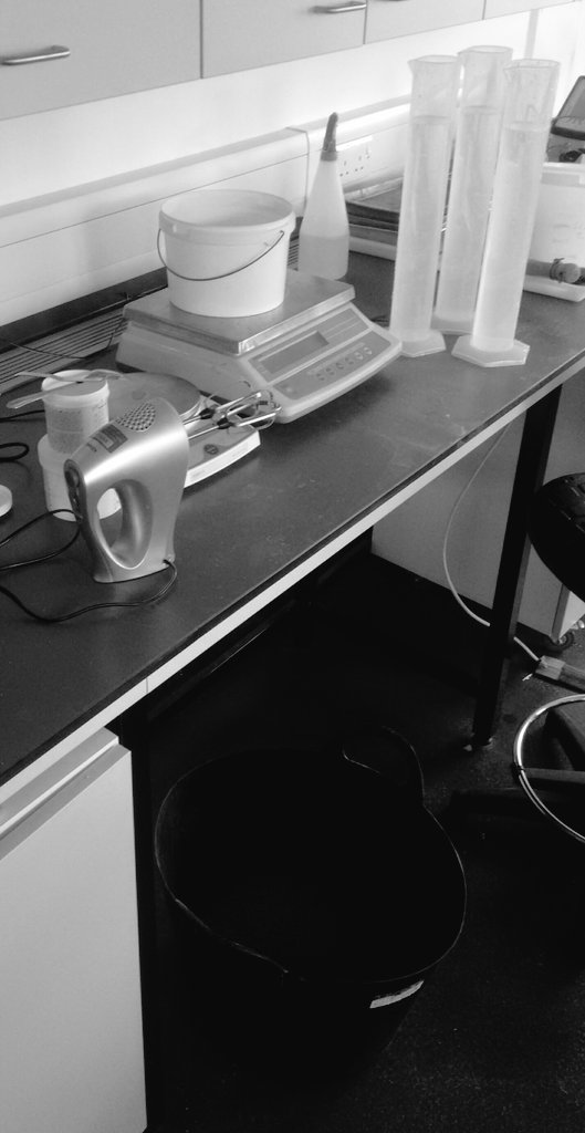 All set and ready to make my #sediment - eps recipe/mix for next #experiments. I'do better get started cooking/science.
#phdlife