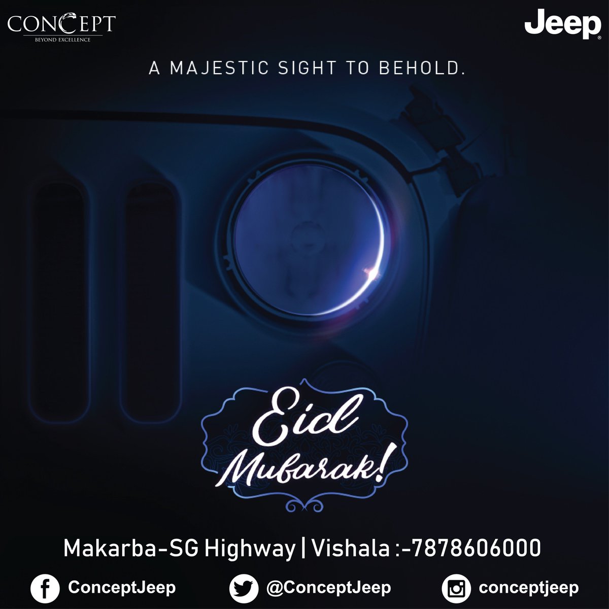 ConceptJeep's tweet photo. Bring the happiness of owning a Jeep this Eid! :)
#EidMubarak #HappyEid

#ConceptJeep #jeepIndia https://t.co/gK8sbHlLe6