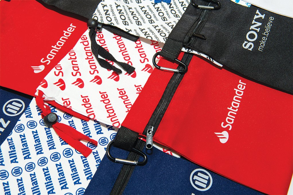 Our soft feel gift bags are ideal golf day give-aways, MOQ 24, 10-day dispatch. With a range of openings, our polyester bags can have full colour dye sublimated print to both sides and come in a choice of colours and potential to mix and match contents. tkgeurope.com/gift-packs
