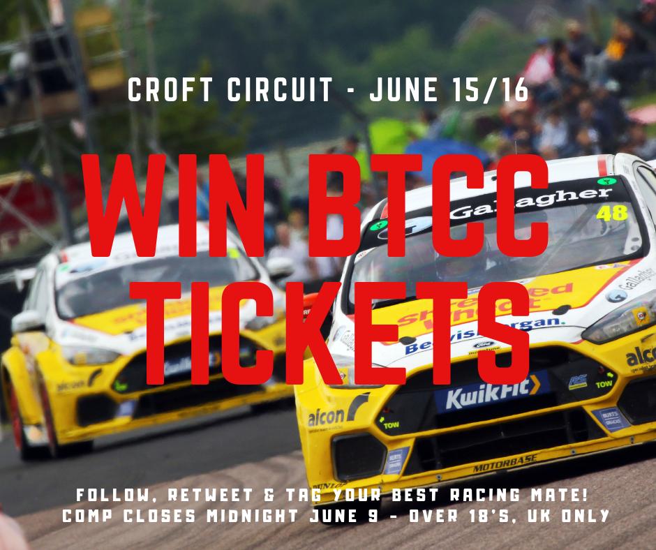 AllianceRaceUK's tweet photo. #WIN a pair of weekend @BTCC tickets to @Croft_Circuit on June 15/16
To enter... 
Retweet✅ 
Follow us ✅ 
Tag the person that you’d bring along using #imwithmotorbase ✅
Over 18's UK only. Ends midnight June 9
Full terms: https://t.co/btkhqJjcCK
#BTCC https://t.co/zmnbQPBOOK