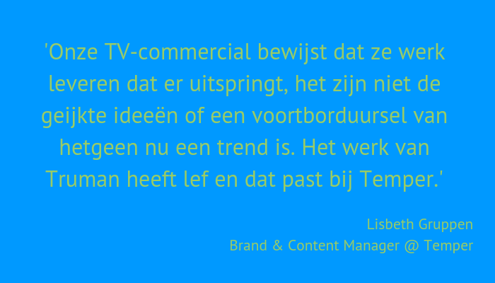 Je zegt het niet over jezelf, dus laten we graag anderen aan het woord. #Truman #TrueStorytellers