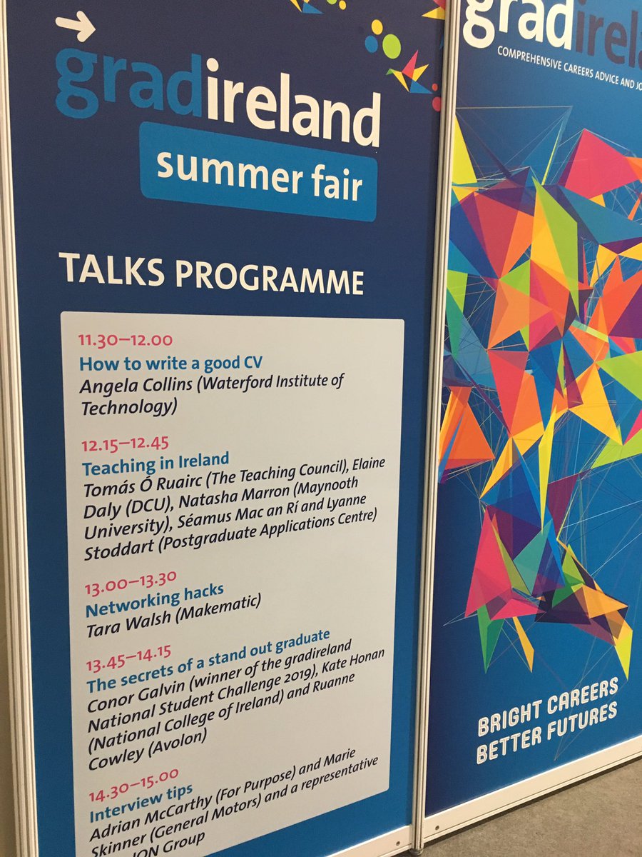 KarenNCampbell's tweet photo. Delighted to be here @gradireland in the RDS to chat about our postgrad and part time courses @NCIRL pop by our stand number 11 and say hi ���#postgrad #Dublin #summergradfair https://t.co/cYYeb19YfZ