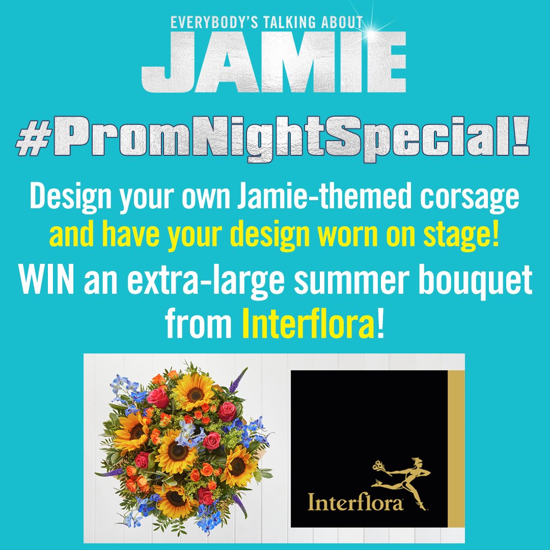 JamieMusical's tweet image. We've been loving all of your FAB entries so far! Make sure you get your corsage designs to us before Friday 21 June #PromNightSpecial @InterfloraUK