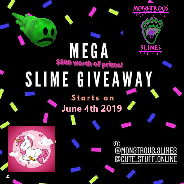 MonstrousSlimes's tweet photo. MEGA SLIME GIVEAWAY ALERT >>> $800 worth of prizes! 😱😱😱 - https://t.co/xoTgJ4GCC9 https://t.co/pGbc6PqrNS