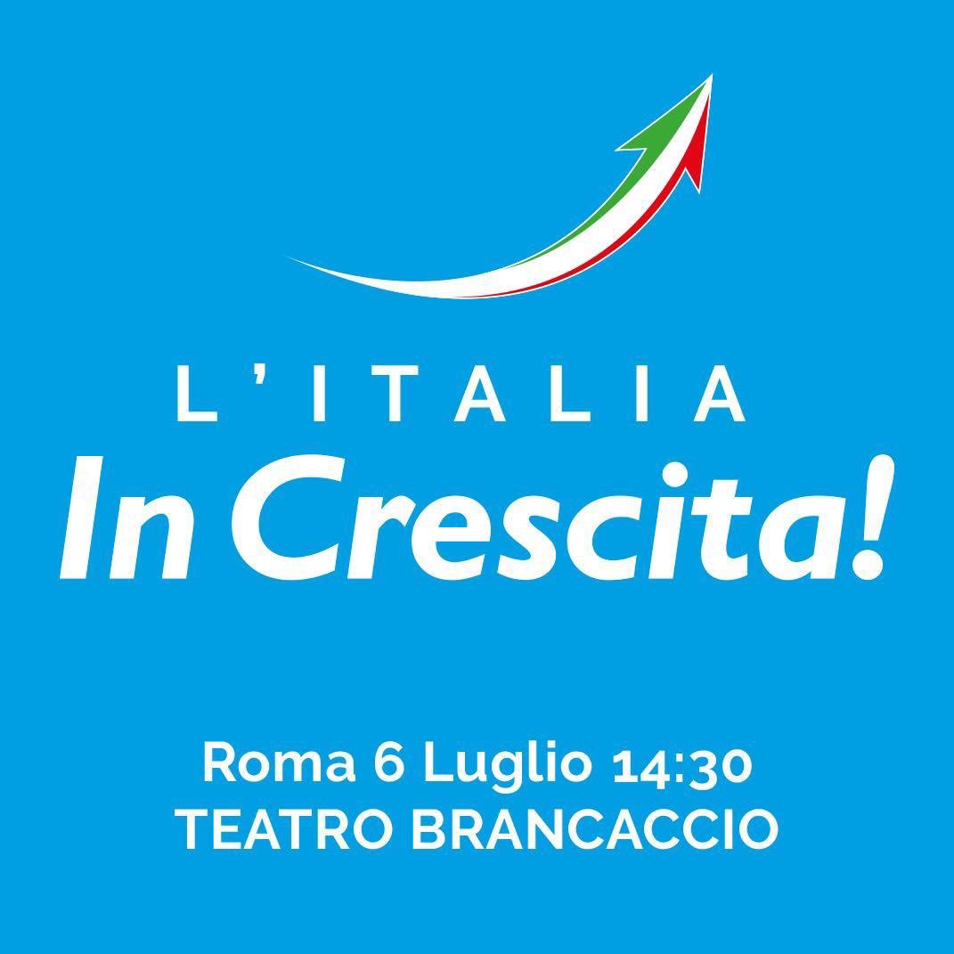 Per chi non si rassegna al declino di un’area politica e del Paese. Per chi sogna merito, competenza, impegno, #democrazia. 🇮🇹
Per chi vuole una #Italia in crescita. Per costruire un paese nuovo abbiamo bisogno anche di te 😉

Ci date una mano? Vi aspetto a #Roma il #6luglio