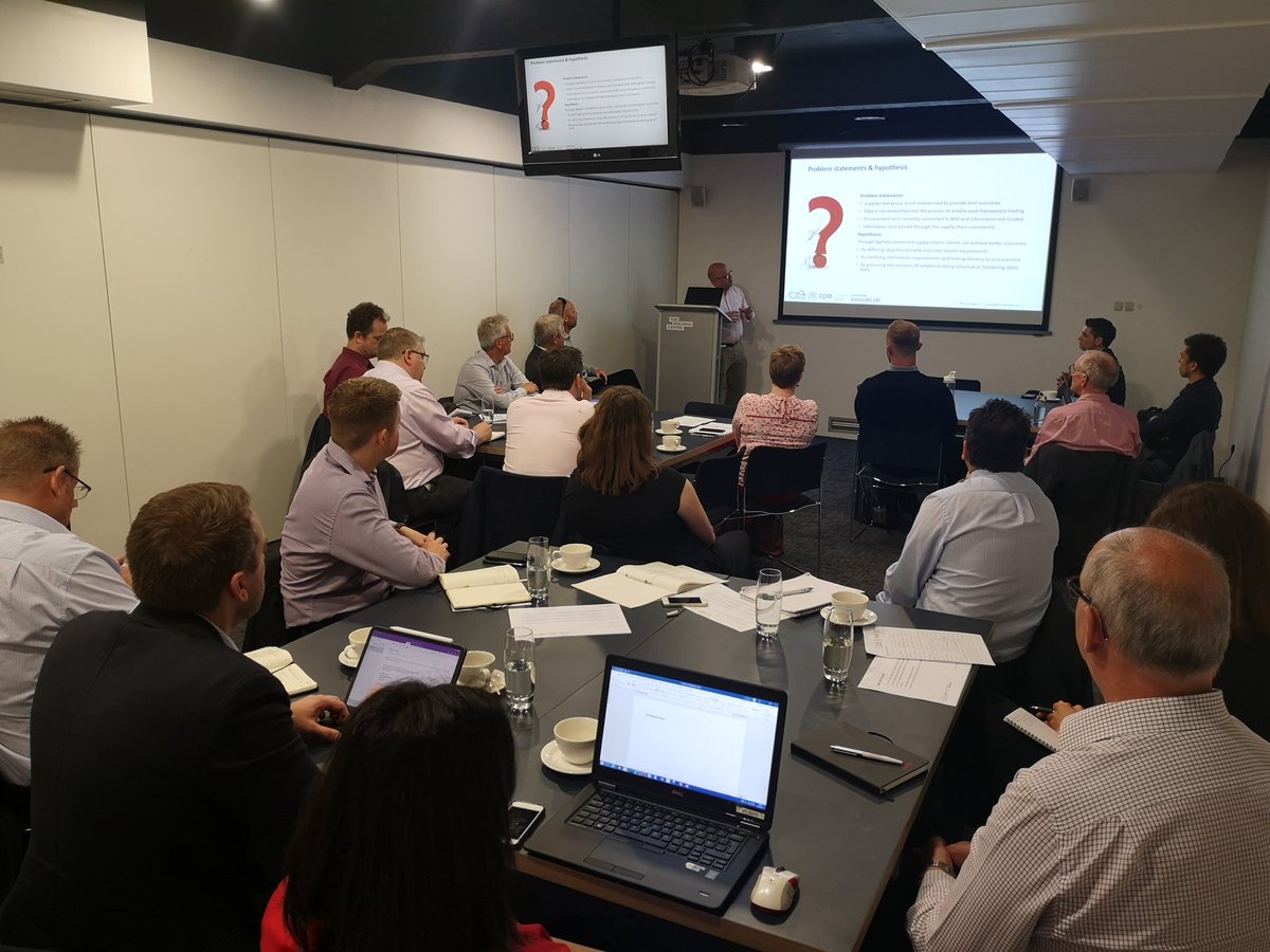 Great to see such a packed room for our #digitally connected supply chain workshop at <a href="/BuildingCentre/">Building Centre</a> today, which will inform the development of <a href="/supplydigitwin/">supplydigitwin</a> with <a href="/MK9Development/">MK9 Development</a> <a href="/PCSG_World/">PCSG</a>. Thanks to all those attending. Find out more on the project: bit.ly/2ISCvZi