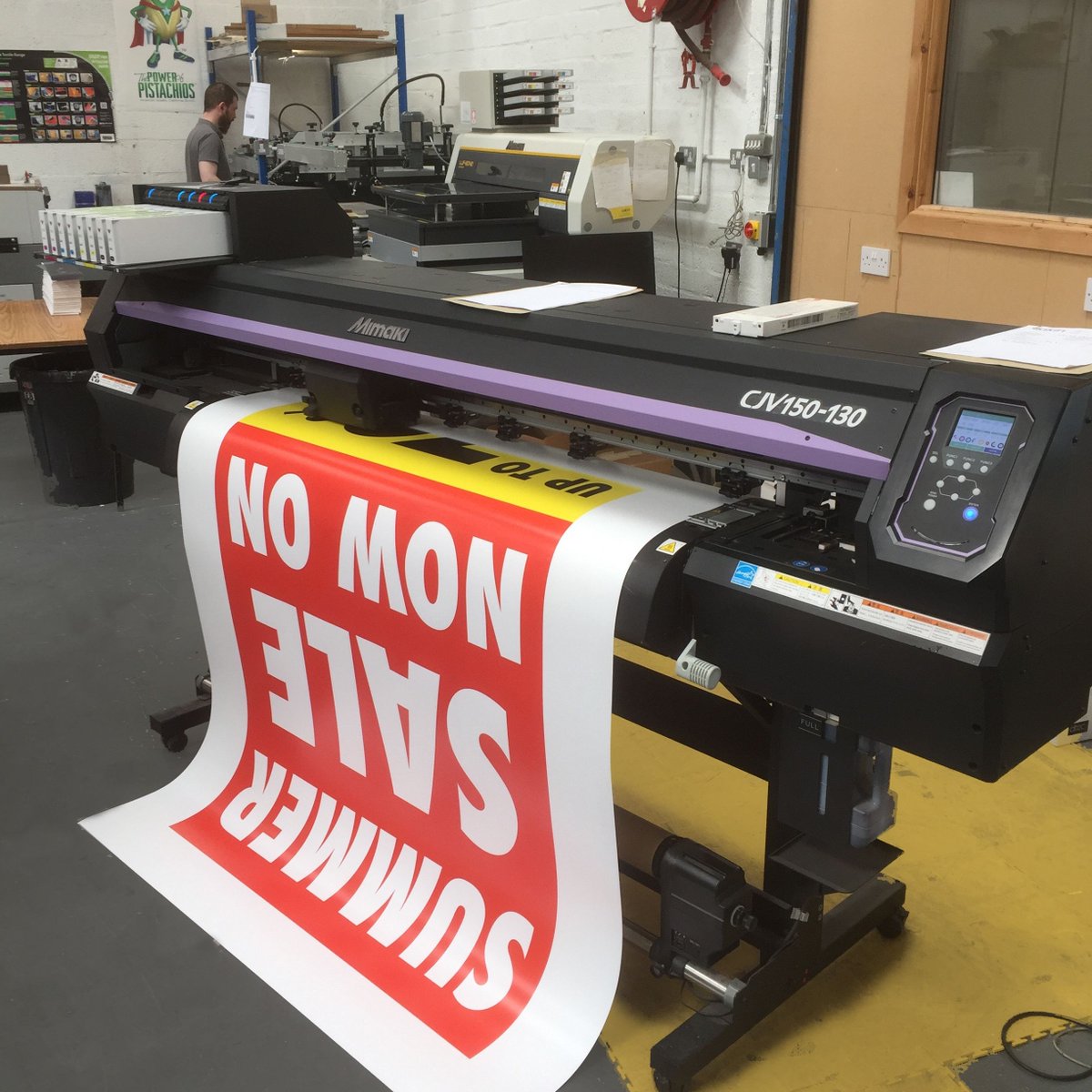 Getting ready for summer sales. Large format printed posters. #largeformat #posters #eakinltd