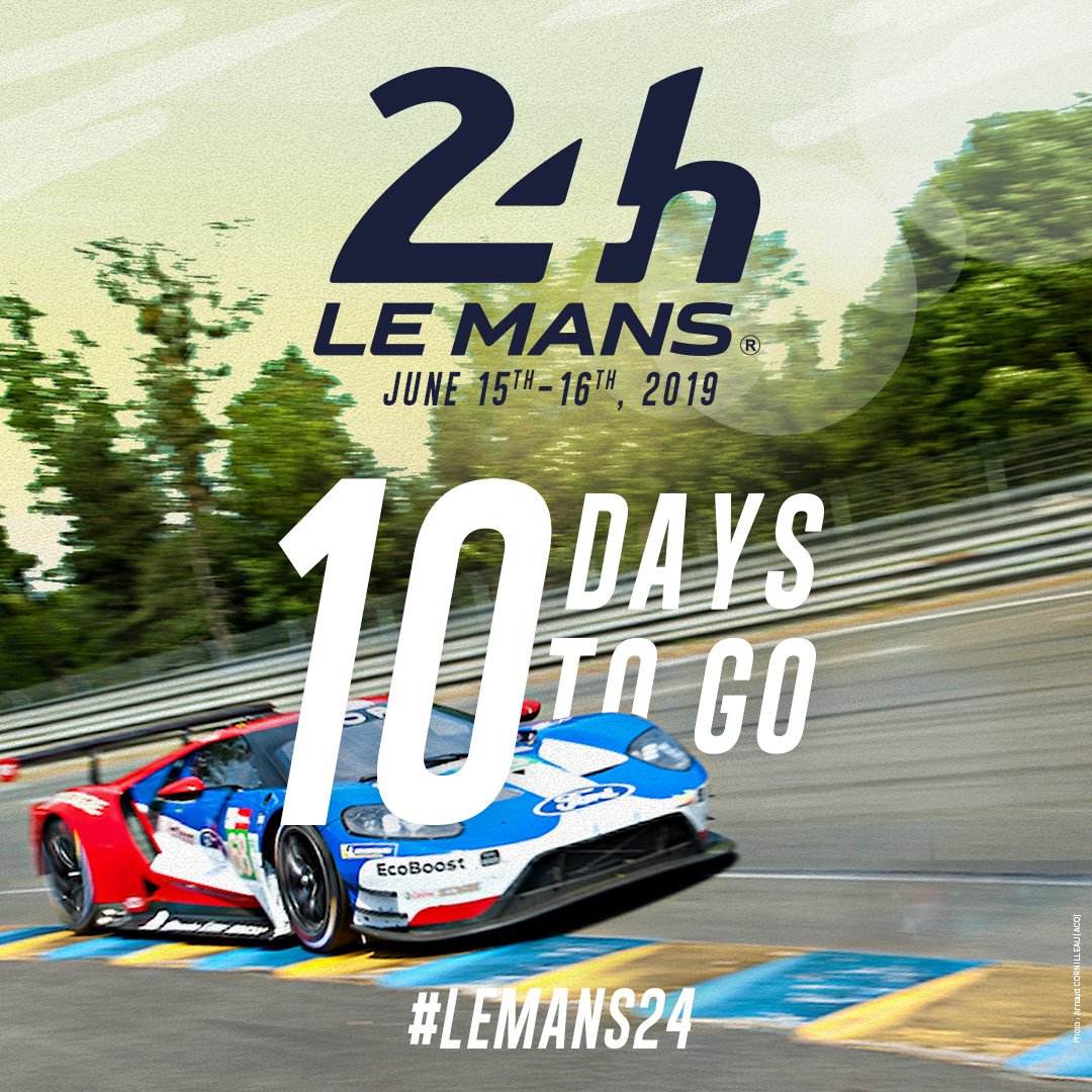 1⃣0⃣ Days to go.. 
Are you ready to live the race of your life ? 

<a href="/FIAWEC/">FIA World Endurance Championship</a> #LeMans24 #Motorsport #WEC #LeMans #Picoftheday #Endurance #France #Racing #sport #Cars #auto