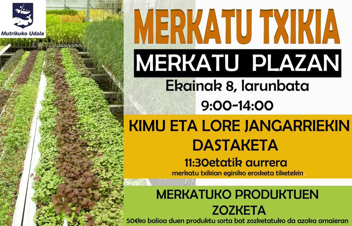 hotelarbe's tweet photo. #Mutriku #Merkatu_Txikia
 Bertako Produktuak https://t.co/sfGfIIDIHo