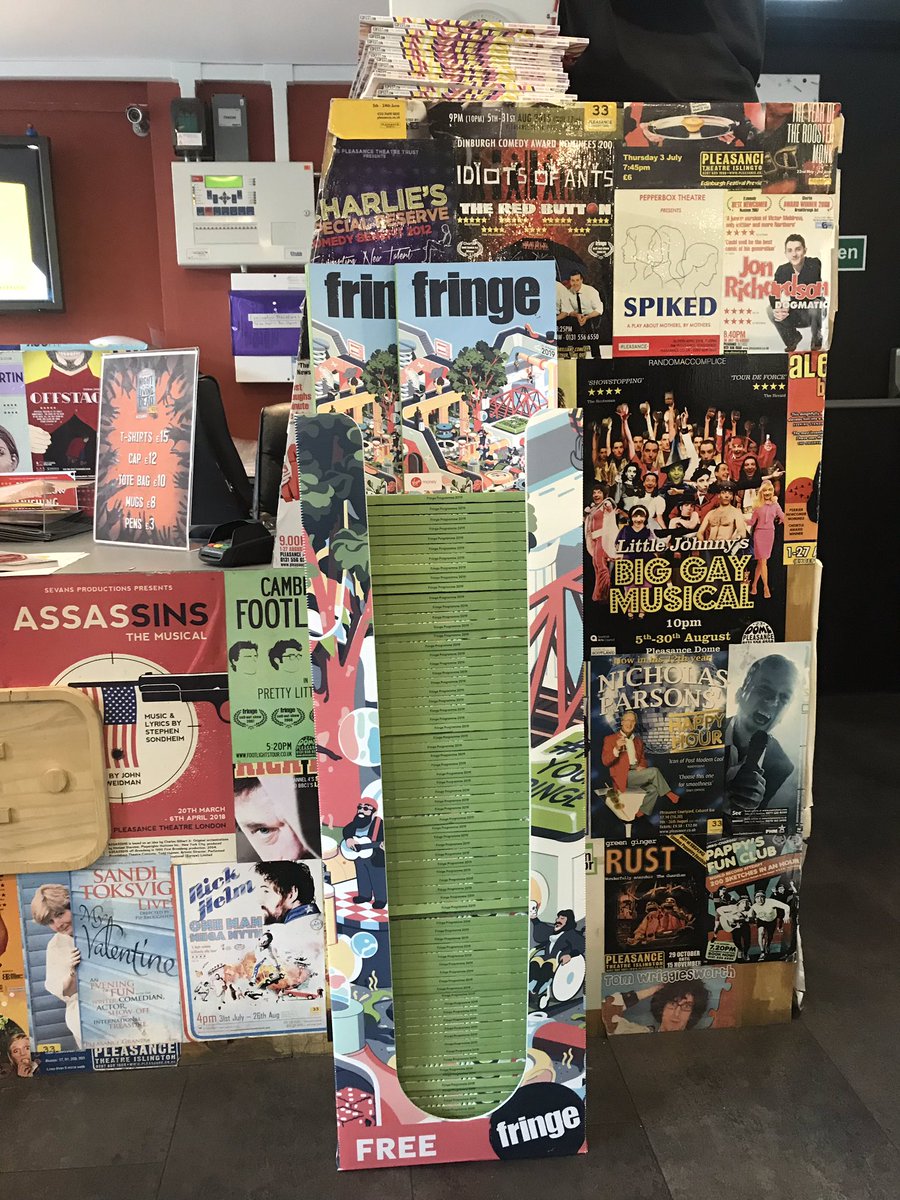 It’s OUT, the 2019 <a href="/edfringe/">Edinburgh Festival Fringe</a> guide!
We have a load here in Pleasance London, if you want to get your hands on one 🖐 🥳#MakeYourFringe