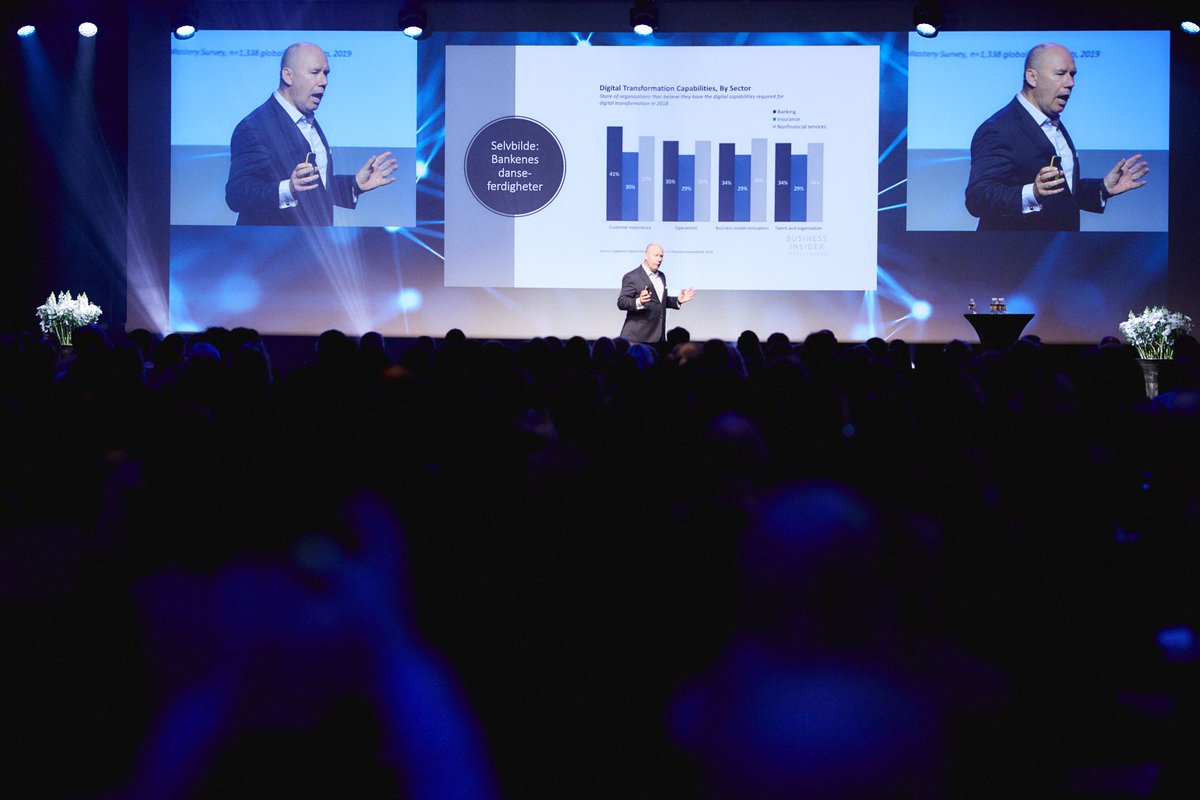 Kan banker lære å danse?

Dette spørsmålet stilte <a href="/NHHnor/">NHH Norwegian School of Economics</a>-professor @TWAndreassen til en full sal med nesten 700 finansfolk i dag. #Findig19

(Foto: <a href="/helgebrekke/">Helge Brekke</a>)