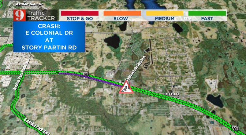 RacquelAsa's tweet image. CRASH: Colonial Dr Eastbound is CLOSED at Story Partin Rd. Crash investigation has the road closed near East River HS. #Bithlo @WFTV