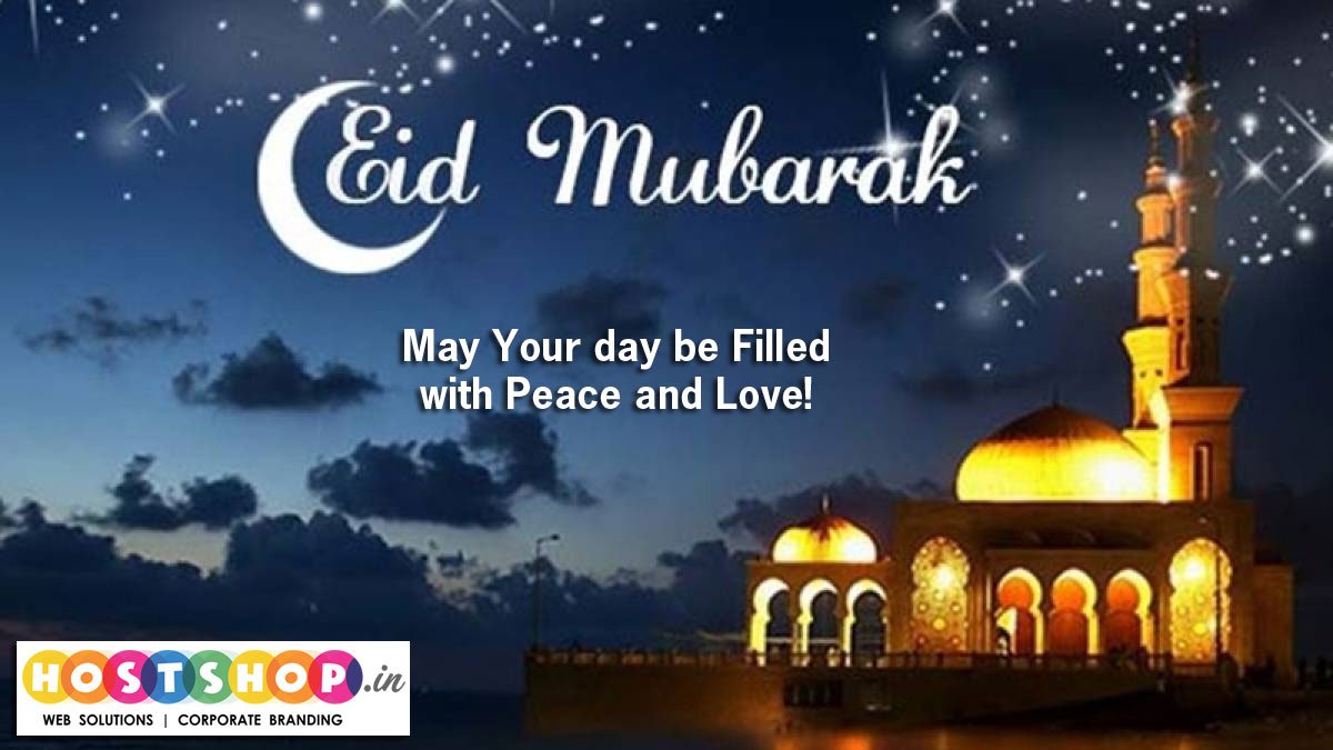 HostShopIndia's tweet photo. #TeamHostShop | May the choicest blessing of Allah fill your life with joy! Eid Mubarak to All, from Team HostShop! #eidmubarak #happyeid #ramadan #celebrations #prayers #peace #HostShop https://t.co/zbTsEd4Pjl