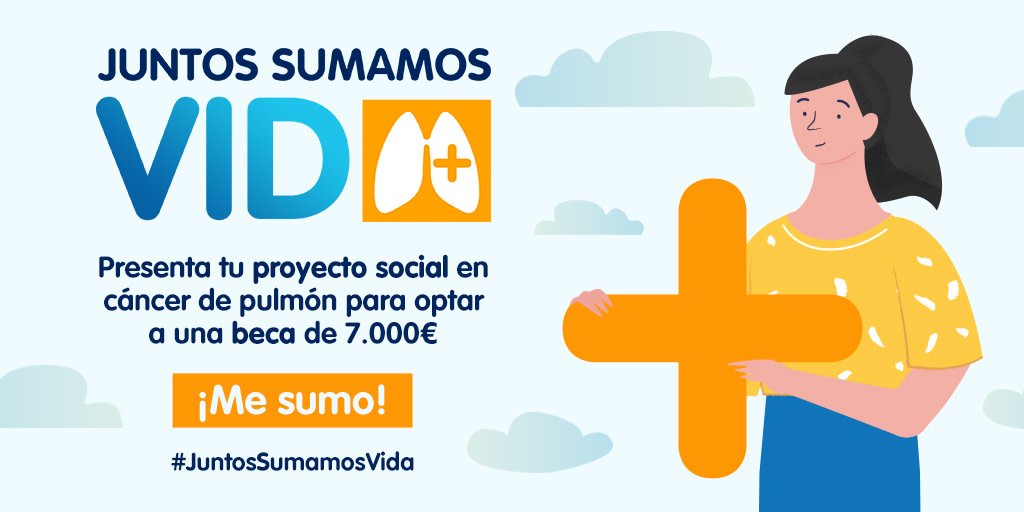 BoehringerES's tweet photo. 📢¡Plazo ampliado! Puedes presentar tu candidatura hasta el 28 de junio. ¿Tienes una idea que pueda mejorar la calidad de vida del paciente con #cáncerdepulmón? Con la IV Beca #JuntosSumamosVida tu proyecto optará a una beca de 7.000€. Infórmate en 🔗 https://t.co/LO6i6l65R8 https://t.co/ExsSUJfDPa