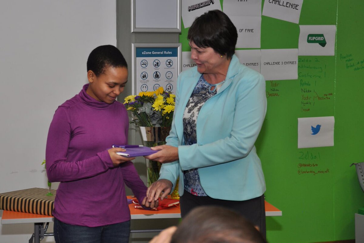 eFundanathi's tweet photo. Thank you for taking part in the #MinecraftEEMay challenge @teacherdoingmi1 @_Nqobile_ and @princeprevin 

@MissG_SA we appreciate your presence #Wits_eZone 
@eFundanathi  
@PaulaBarAsh  @PlayCraftLearn https://t.co/MPBqPZYZrl
