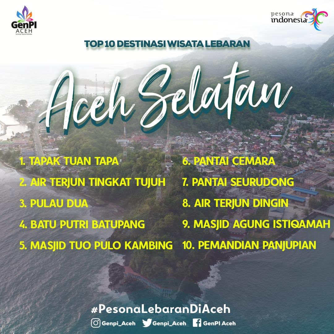 Suka dengan destinasi wisata yg cantik dan indah? ayo ke Aceh selatan! Berikut Top 10 Destinasi Wisata Aceh Selatan
#indonesia
#wonderfullebarannaceh #pesonalebarandiaceh #PesonaMudik2019 #pesonaindonesia #wonderfulindonesia #genpiaceh #genpico  #pesonaaceh #share2steem