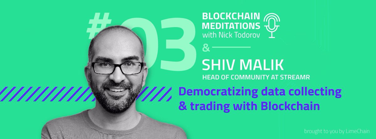 So here it is! The latest episode of the Blockchain Meditations podcast 🧘🎙️
We hope that you enjoy our talk with <a href="/shivmalik/">Shiv Malik</a> from @streamr as much as we did! 
buff.ly/2MshMgT
#blockchain #podcast #technology #dlt #opensource #DataScience #decentralized
