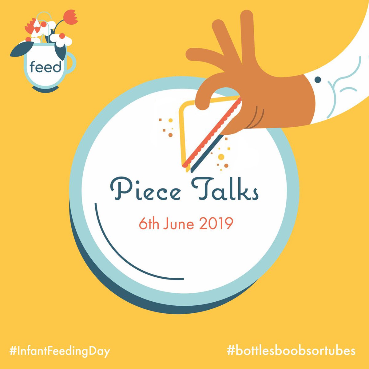 feedukorg's tweet photo. We are delighted to announce the first INFANT FEEDING DAY will take place tomorrow! This year's theme is 'Piece Talks' &amp; it's all about celebrating infant feeding &amp; the people who supported us along the way! #PieceTalks #InfantFeedingDay #bottlesboobsortubes #TeamFeed (1/) https://t.co/iL4xx4zmHA
