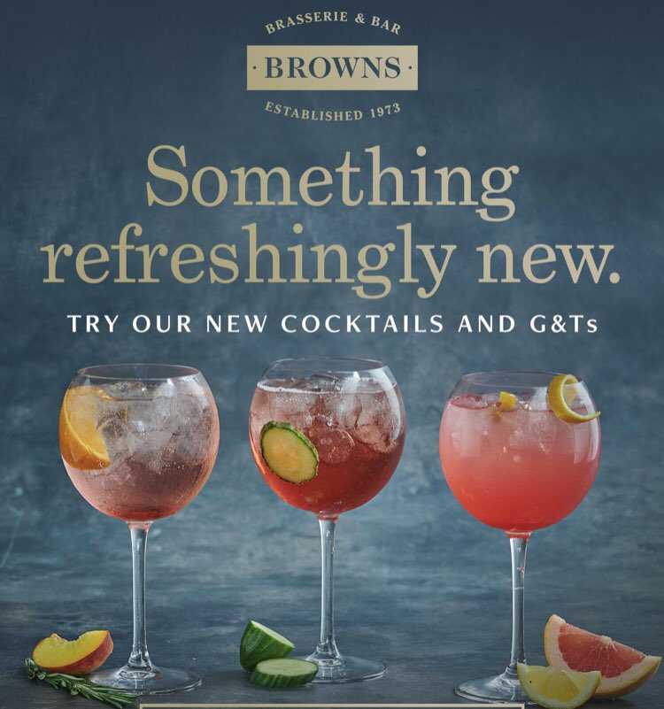 Have you tried our new cocktails yet? #brownsmcr #cocktails