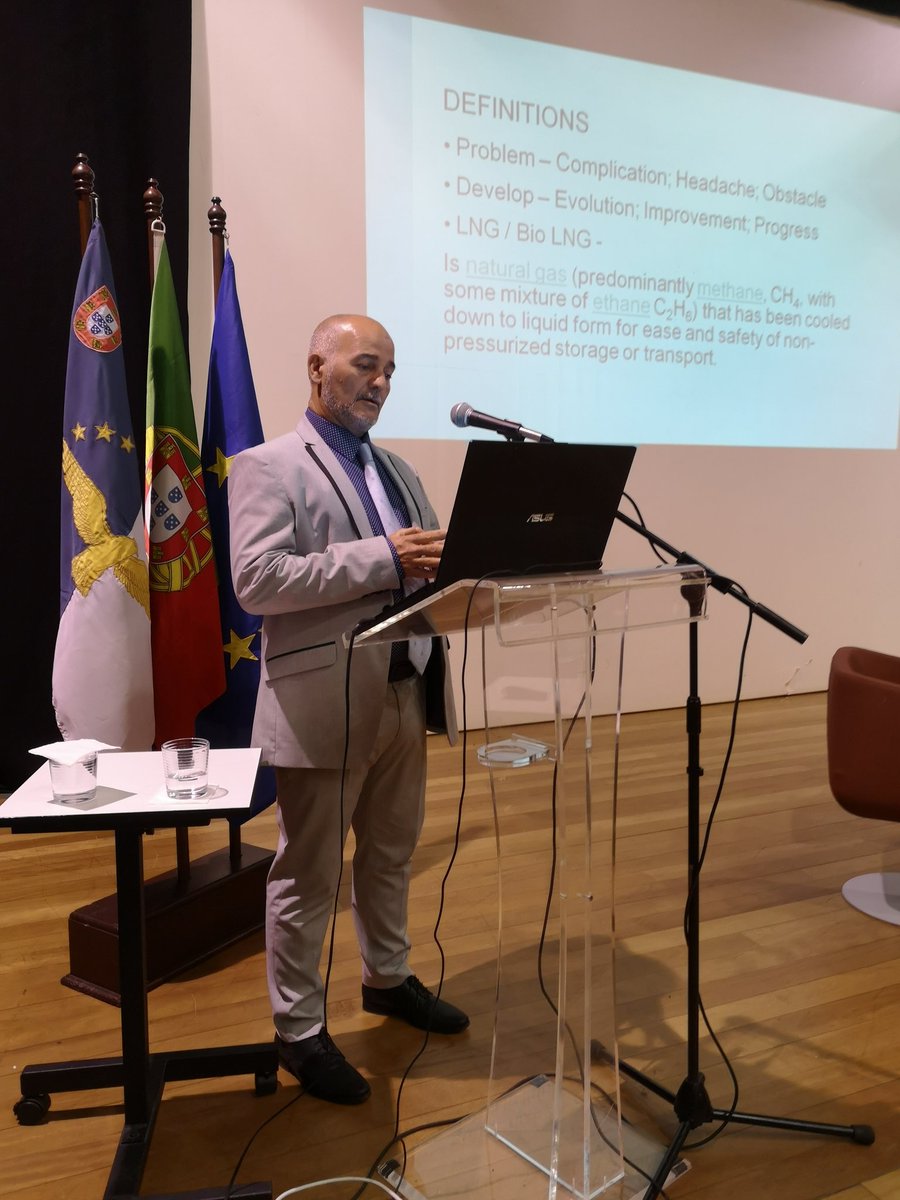 GAINNprojects's tweet photo. Francisco Bettencourt from Ports of Azores and Rui Lopes from Ports of Madeira have presented the problems to develop #LNG as marine fuel in outermost regions. #Gainn4mosAzoresPoliticalEvent https://t.co/lK8OcgLUZJ