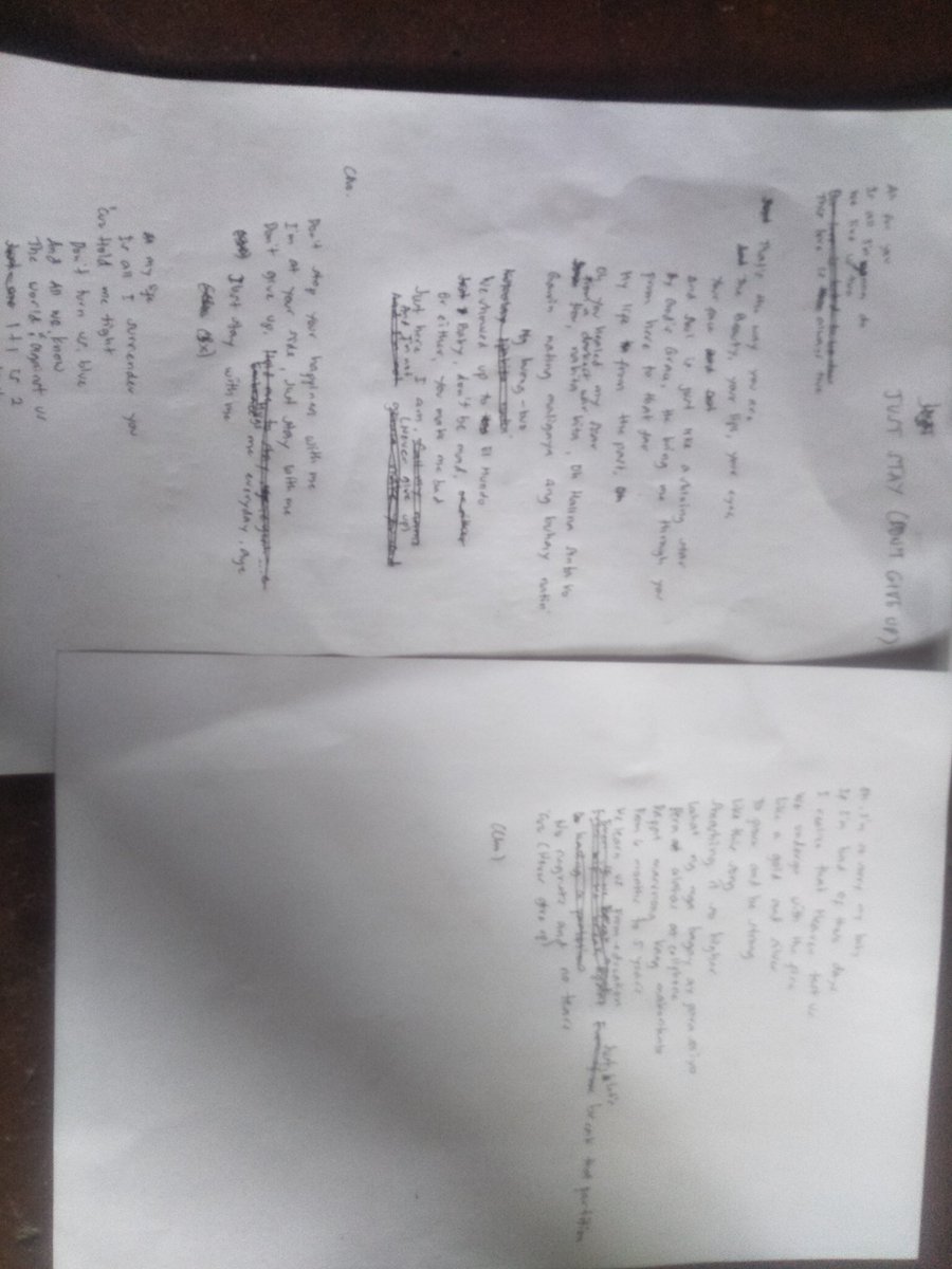 SirAljun's tweet image. "JUST STAY (DON'T GIVE UP)" is my new song coming

This is my 🔥🔥🔥 Lyrics