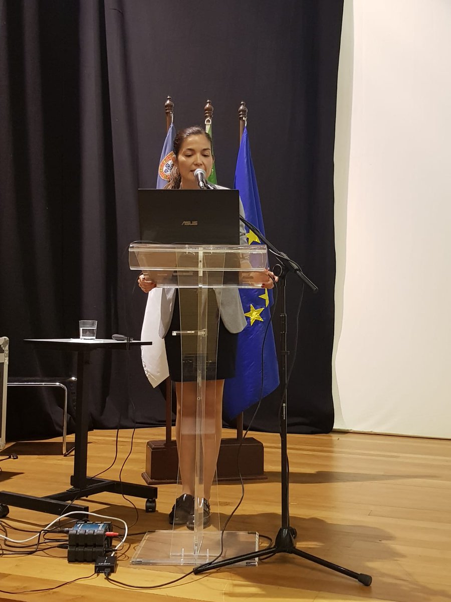 GAINNprojects's tweet photo. Marina Sáez from Fundación Valenciaport has given the presentation "LNG in the Mediterranean: GAINN and other actions" #Gainn4mosAzoresPoliticalEvent https://t.co/Q1aHURrSqk