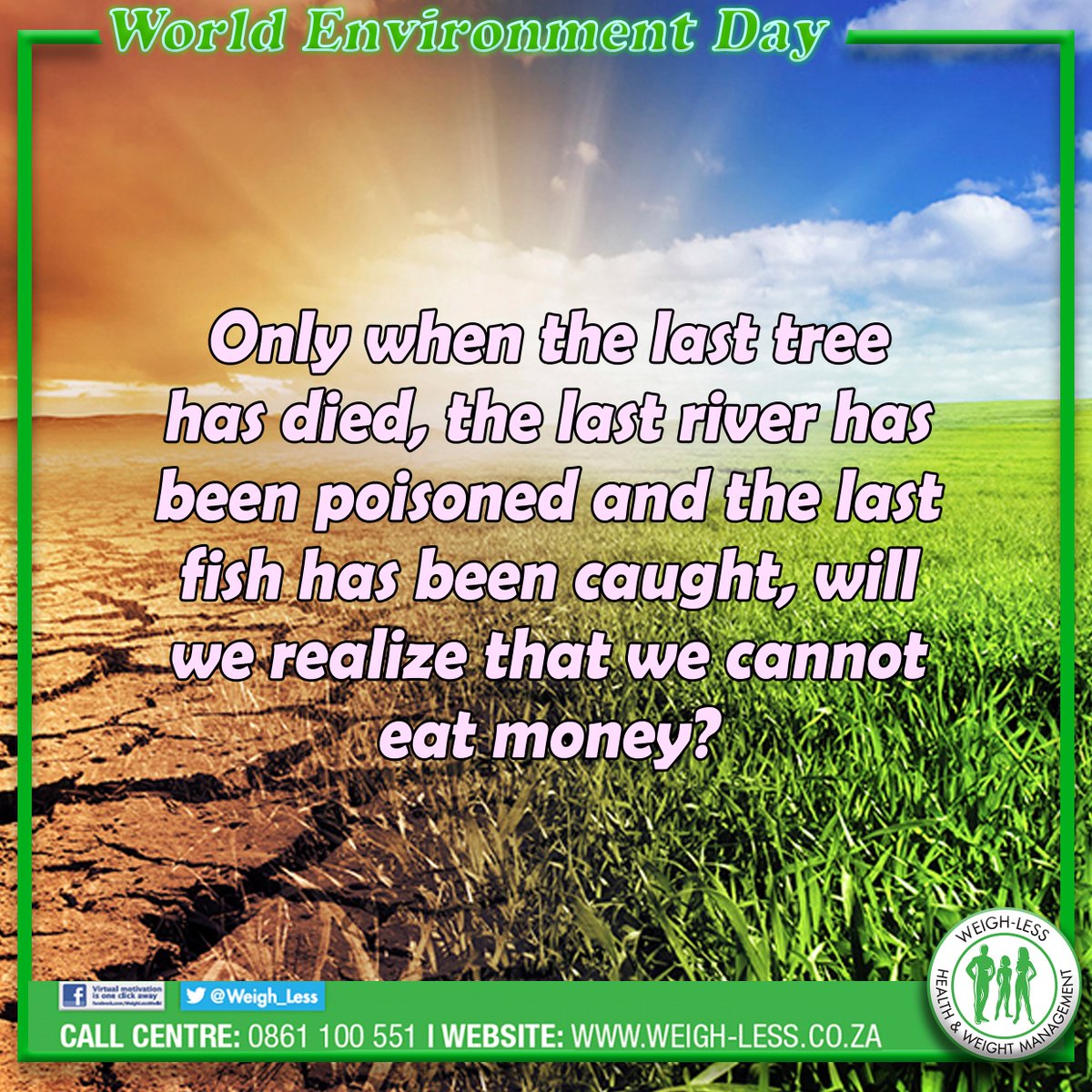 Weigh_Less's tweet photo. #WorldEnvironmentDay https://t.co/Rmn5pKQ0TL