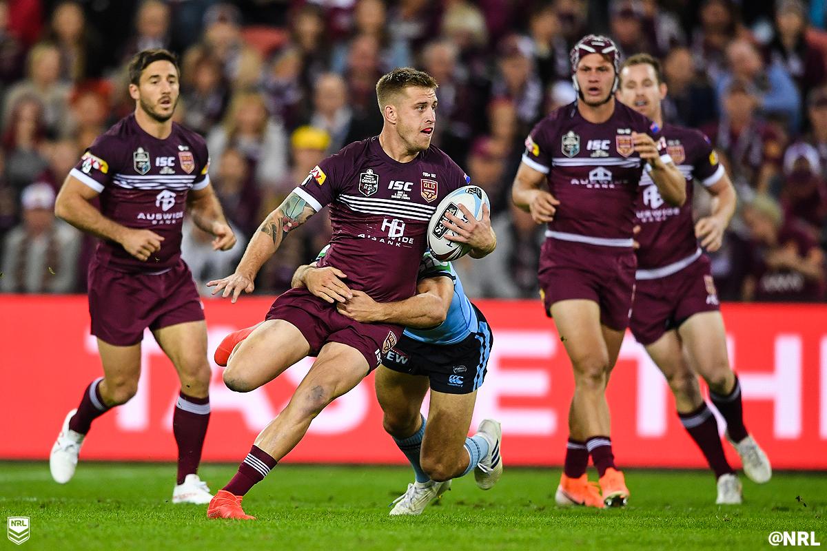 NRL's tweet photo. On the attack!

#Origin https://t.co/yNsOKWudWl