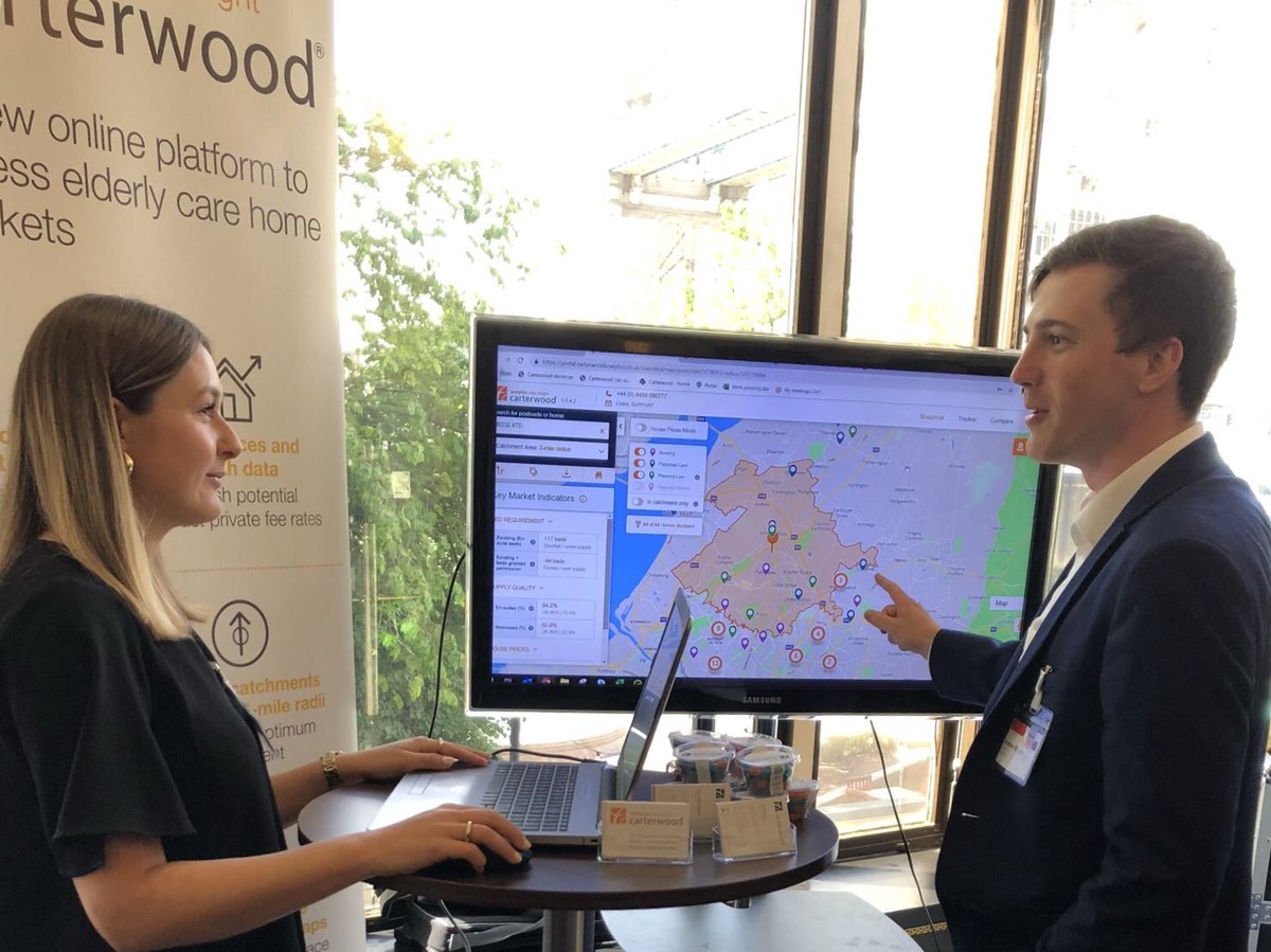 CarterwoodLtd's tweet photo. @CarterwoodLtd - two of Carterwood’s rising stars @GraceWheelwrig1  and Andy Whyte debating how market conditions are a part of #shapinggreatcare https://t.co/WErWR6gPSv