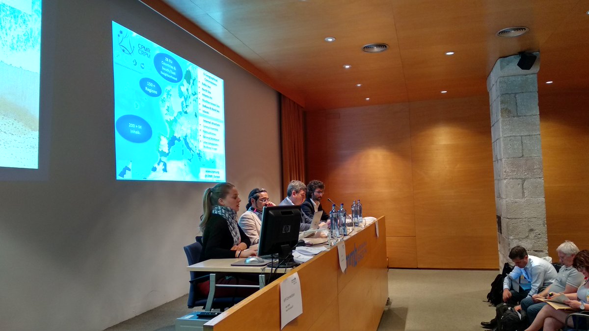 MPA_adapt's tweet photo. Now, #MPAConference session about #networking & #capitalizing initiatives, with A Sensi (@UfMSecretariat), M Scalisi (@unimed_network), R Grassi (@MEDCommunity3_2) & D Cebrian (@SPARACinfos UNEP-MAP). Moderates: Elodie Nunes (@IMC_CPMR) #MPAdapt @MEDProgramme https://t.co/19bzqccfAQ