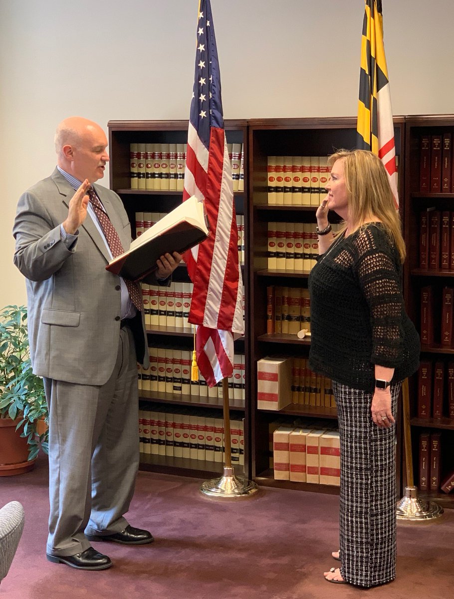 MarylandDAT's tweet photo. Congratulations to Denise Herndon for officially being sworn in as Supervisor of the Anne Arundel County Assessment Office! Denise was joined by State Supervisor Charles Cluster, Area Supervisor Gary Duffy, and her family as she began a new chapter in her career with SDAT. https://t.co/u2LxhxqbJK