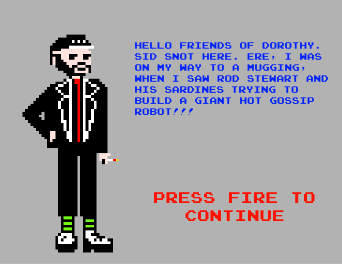 doginatank's tweet photo. The list of things to do, to complete my #kennyEverrett game that never was, is humongous, But getting smaller. #gamedev #indiedev #retrostylegames #madewithUnity https://t.co/xH9aRJSqEK