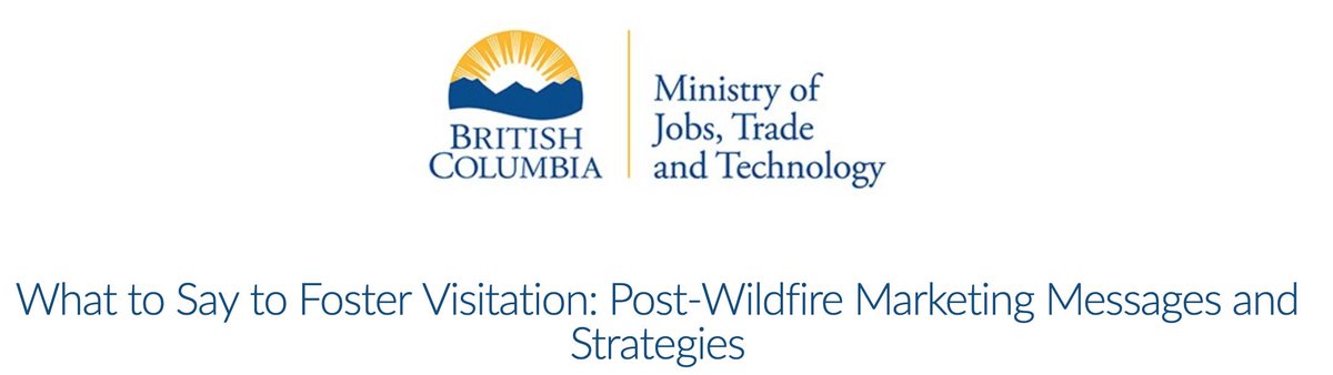 TIABC_CA's tweet photo. Webinar June 6 on  What to Say to Foster Visitation: Post-Wildfire Marketing Messages and Strategies. #BCTourismMatters
https://t.co/iMhxUURCtX https://t.co/yvVwh9hOhh